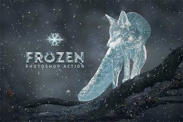 frozen ice photoshop action free download